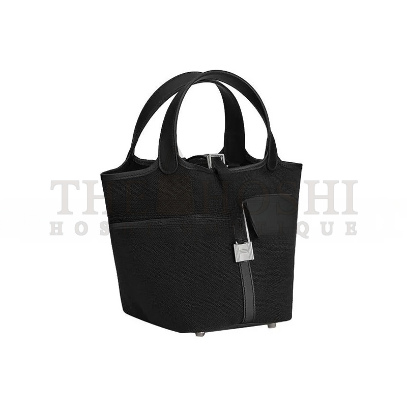 H**me5 PICOTIN LOCK 18 GARGO GOELAND SWIFT SILVER HARDWARE H083189CKAA  (18*18*13cm) Master Quality